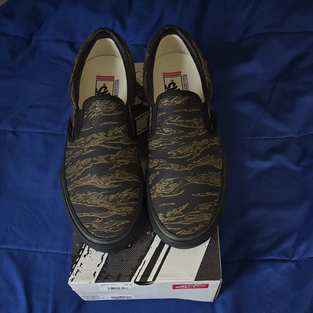 Vans Skate Slip-On, 10.0, Tiger Camo